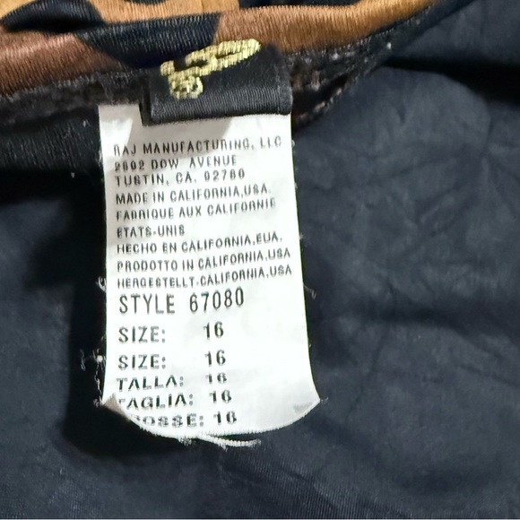 Athena Brown and Black swim skirt. Size 16 - Picture 7 of 11